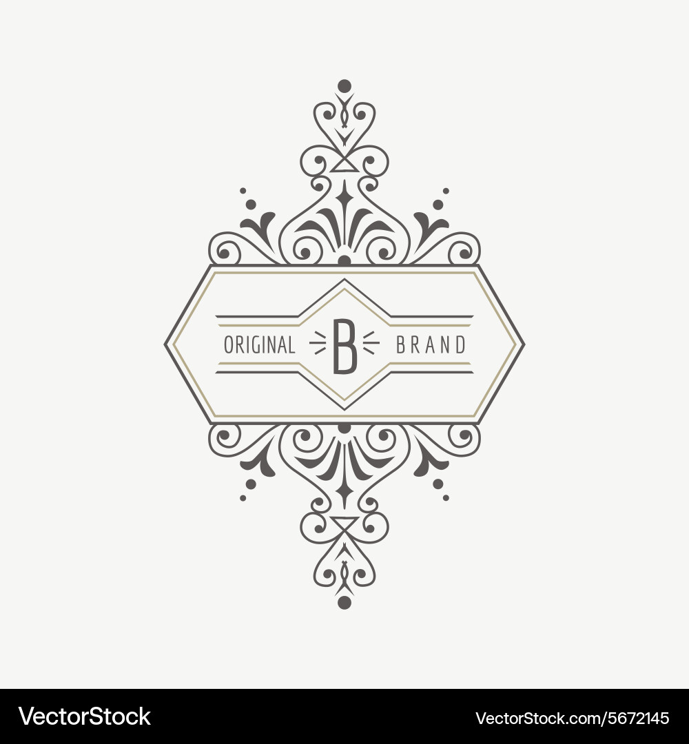 Elegant Vintage Frame - Ornamental vector image