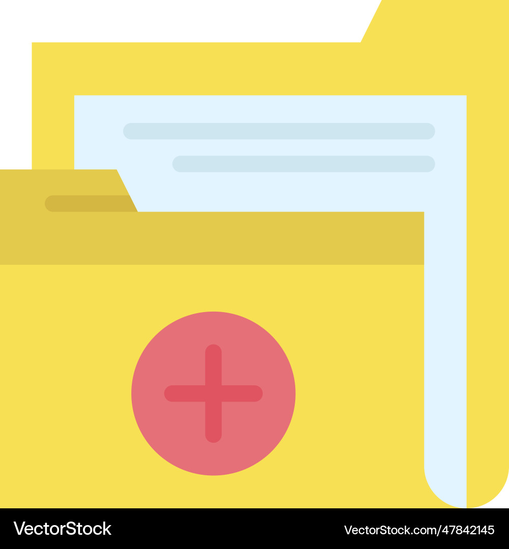 Folder icon image Vector Image