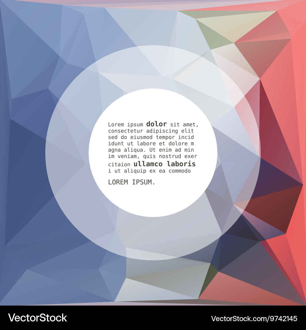 Geometric triangular abstract background vector image