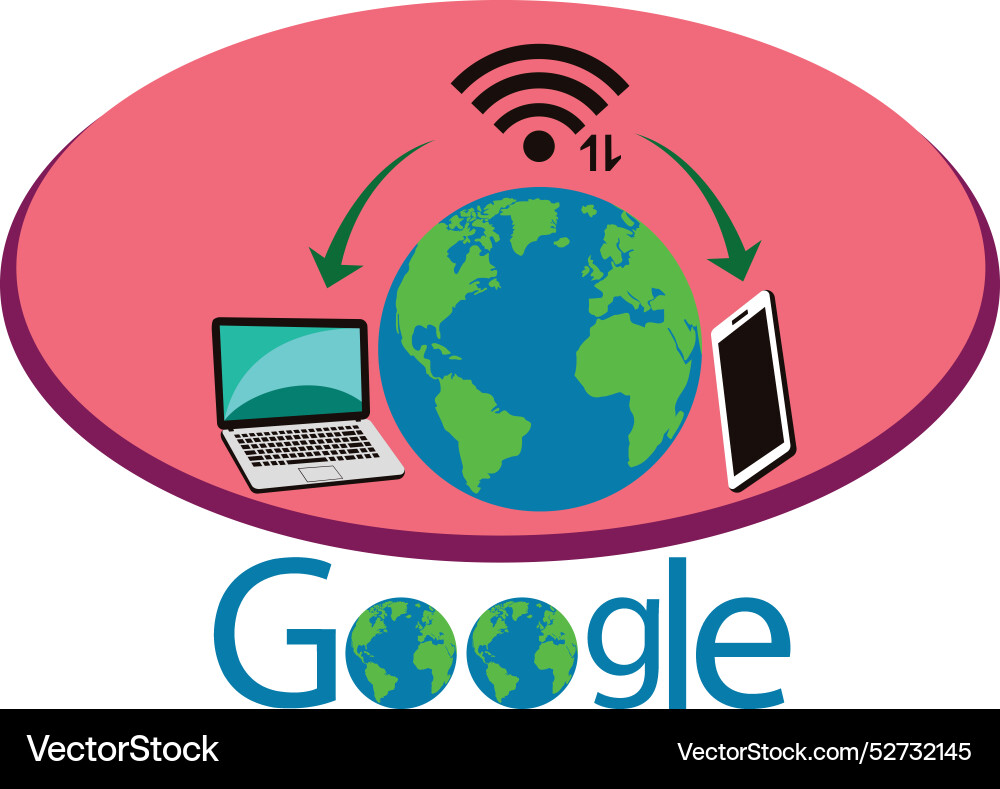 Google icon design Royalty Free Vector Image - VectorStock