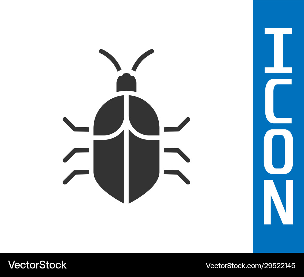 Grey system bug concept icon isolated on white Grey system bug concept icon isolated on white vector image