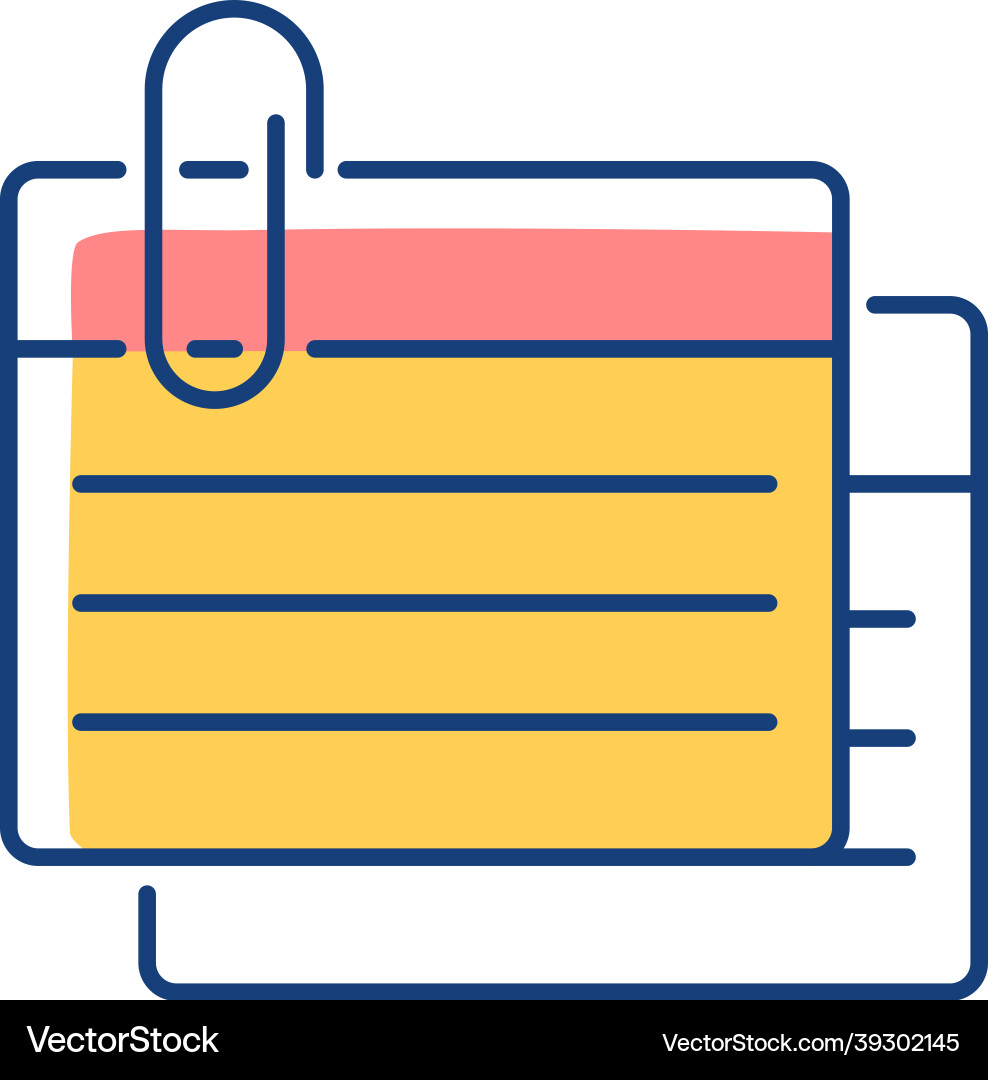 Index card rgb color icon Index card rgb color icon vector image