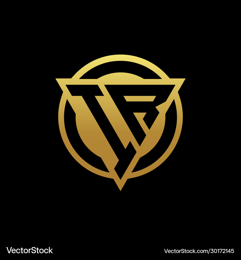 Ir logo monogram with triangle shape and circle Ir logo monogram with triangle shape and circle vector image