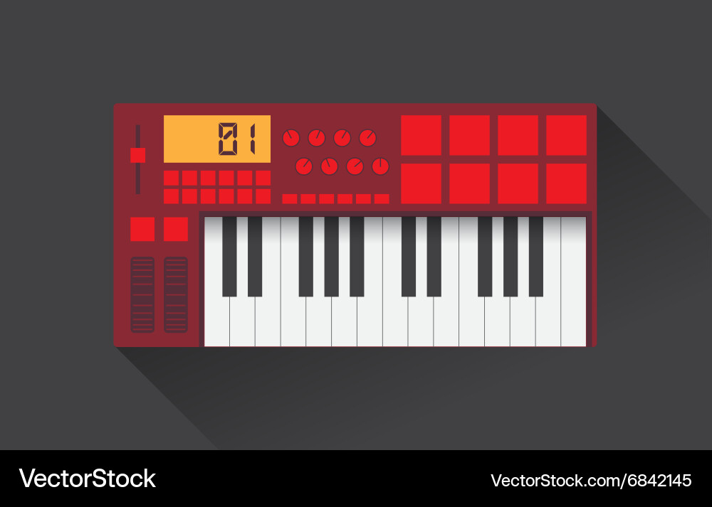 Modern Keyboard Interface Vector Image