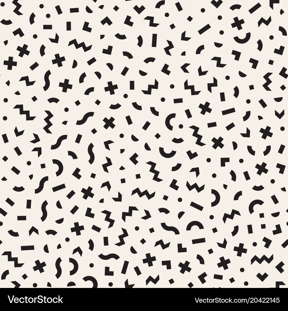 Seamless abstract geometric pattern in retro Vector Image