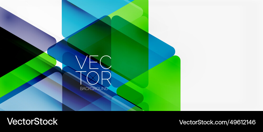 Abstract background color transparent triangles Vector Image