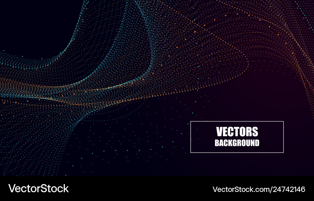 Abstract technology background particle mist Abstract technology background particle mist Vector Image