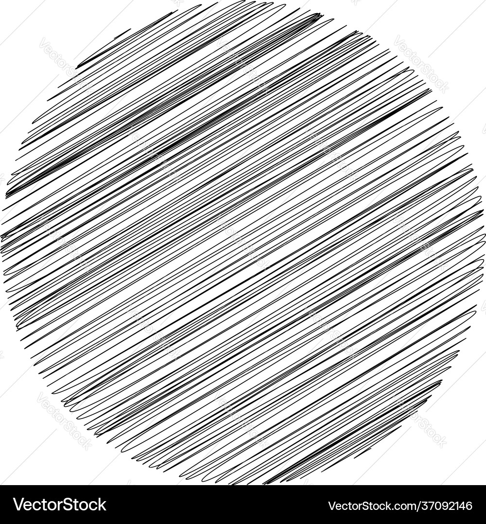 Circle with scribble sketch doodle effect pattern Circle with scribble sketch doodle effect pattern vector image