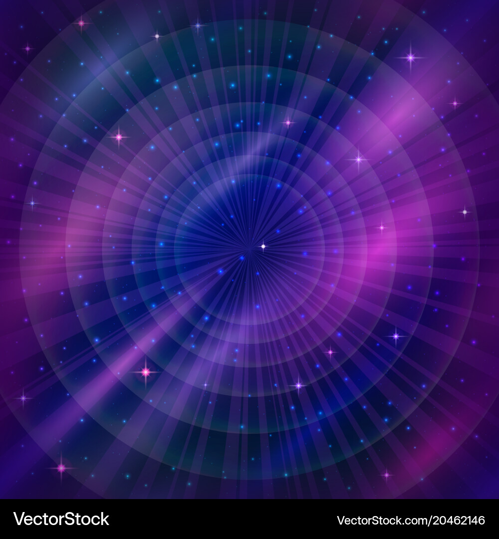 Empty space background with stars Vector Image