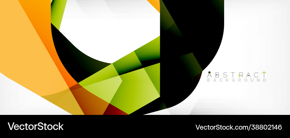 Minimal abstract background - color overlapping Vector Image