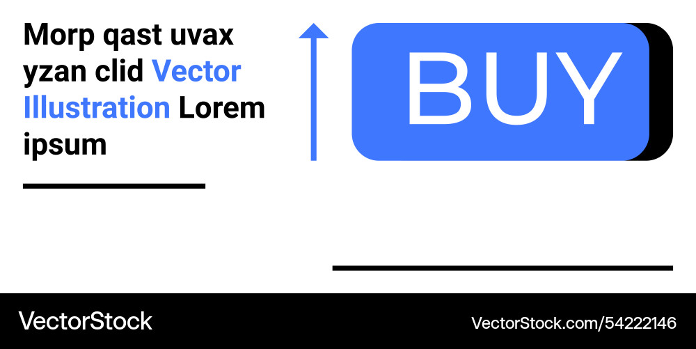 Modern purchase call-to-action button with text Vector Image
