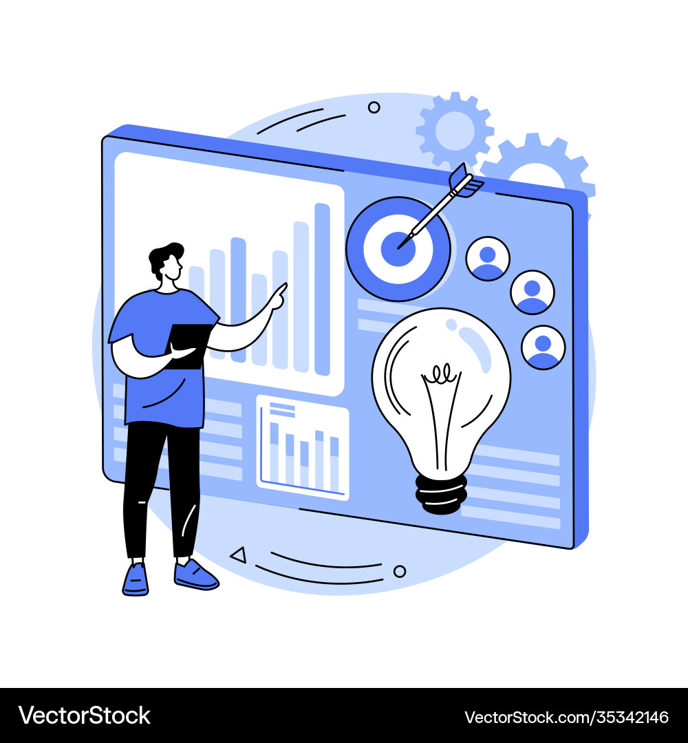 Project initiation abstract concept Project initiation abstract concept vector image