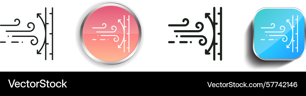 Proof icon thin linear regular and button style Proof icon thin linear regular and button style vector image