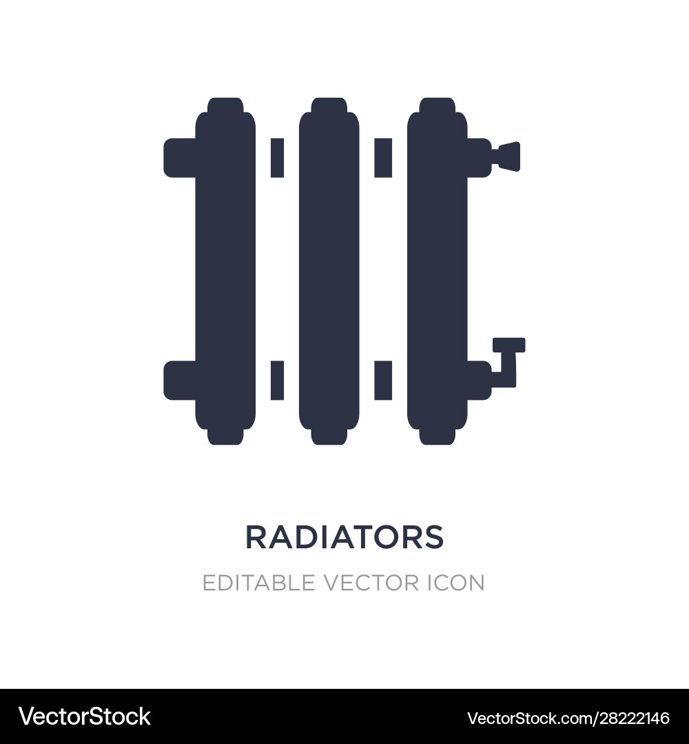Radiators icon on white background simple element Radiators icon on white background simple element vector image
