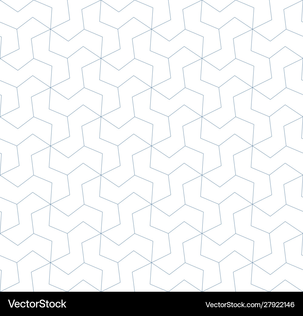 Seamless linear pattern in blue color vector image