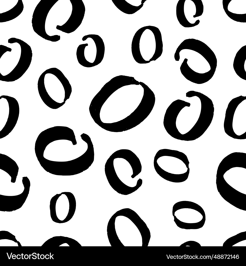 Seamless pattern with sketch circles shape Seamless pattern with sketch circles shape vector image