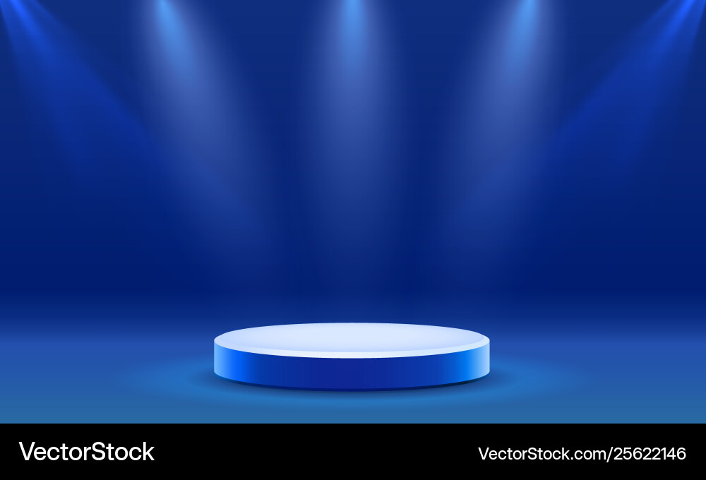 Stage podium with lighting Stage podium with lighting vector image