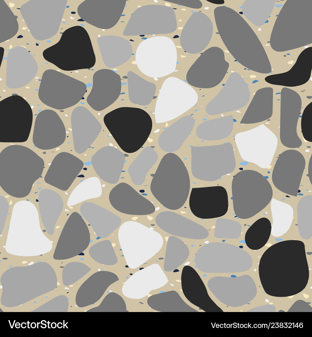 Terrazzo colorful seamless pattern abstract repeat Terrazzo colorful seamless pattern abstract repeat vector image