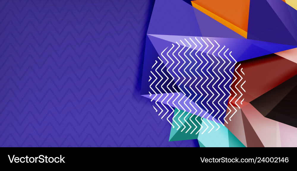 Triangular low poly background design Triangular low poly background design vector image