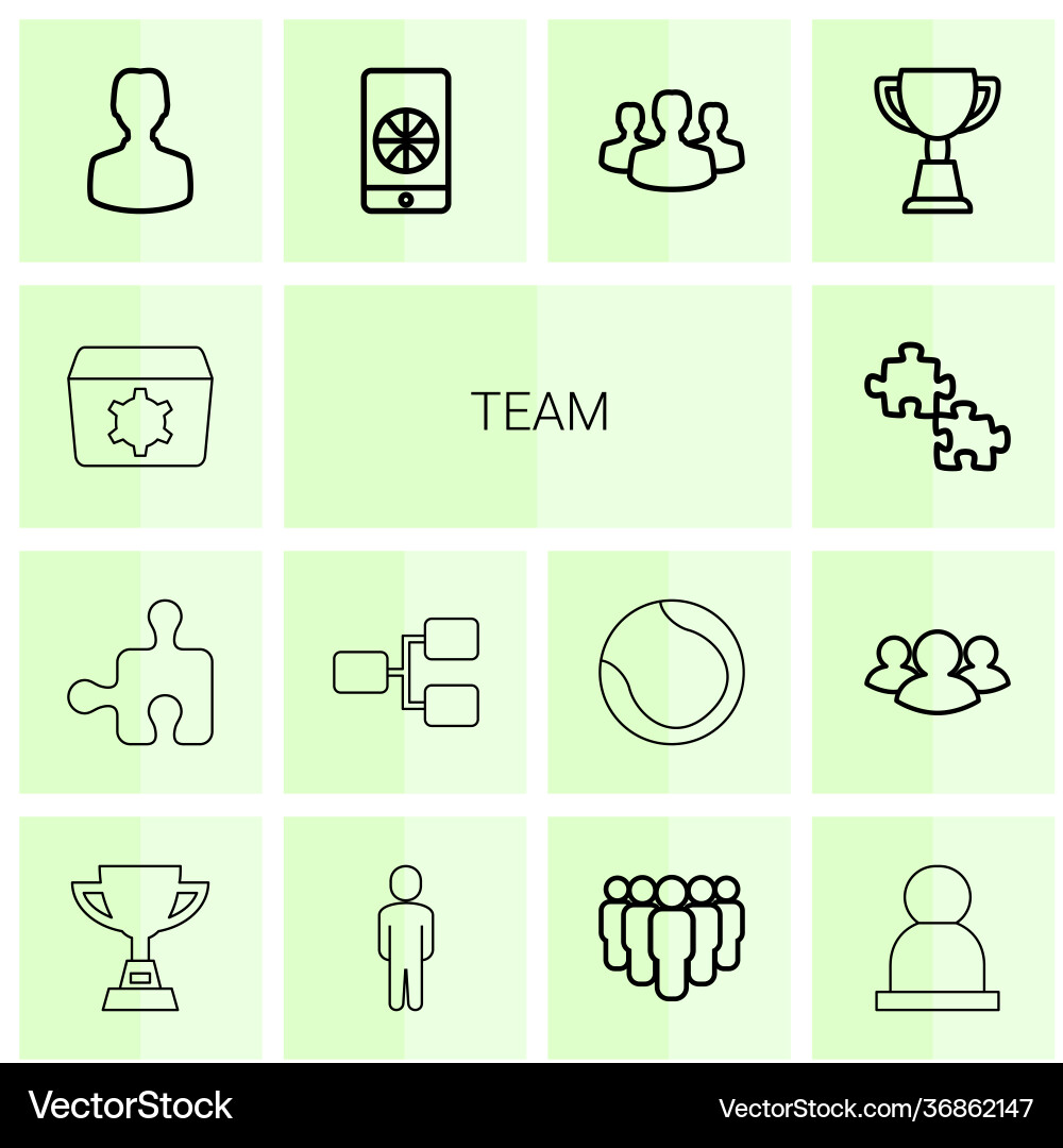 14 team icons (36862147) – Free Vector | VectorStock