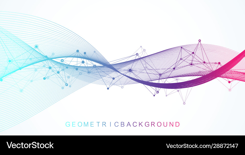 Abstract Neural Network Background vector image