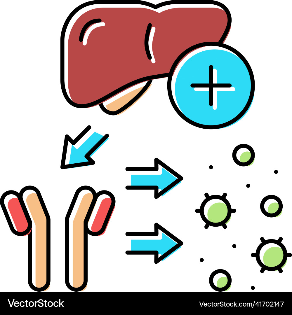 Complement system color icon Vector Image