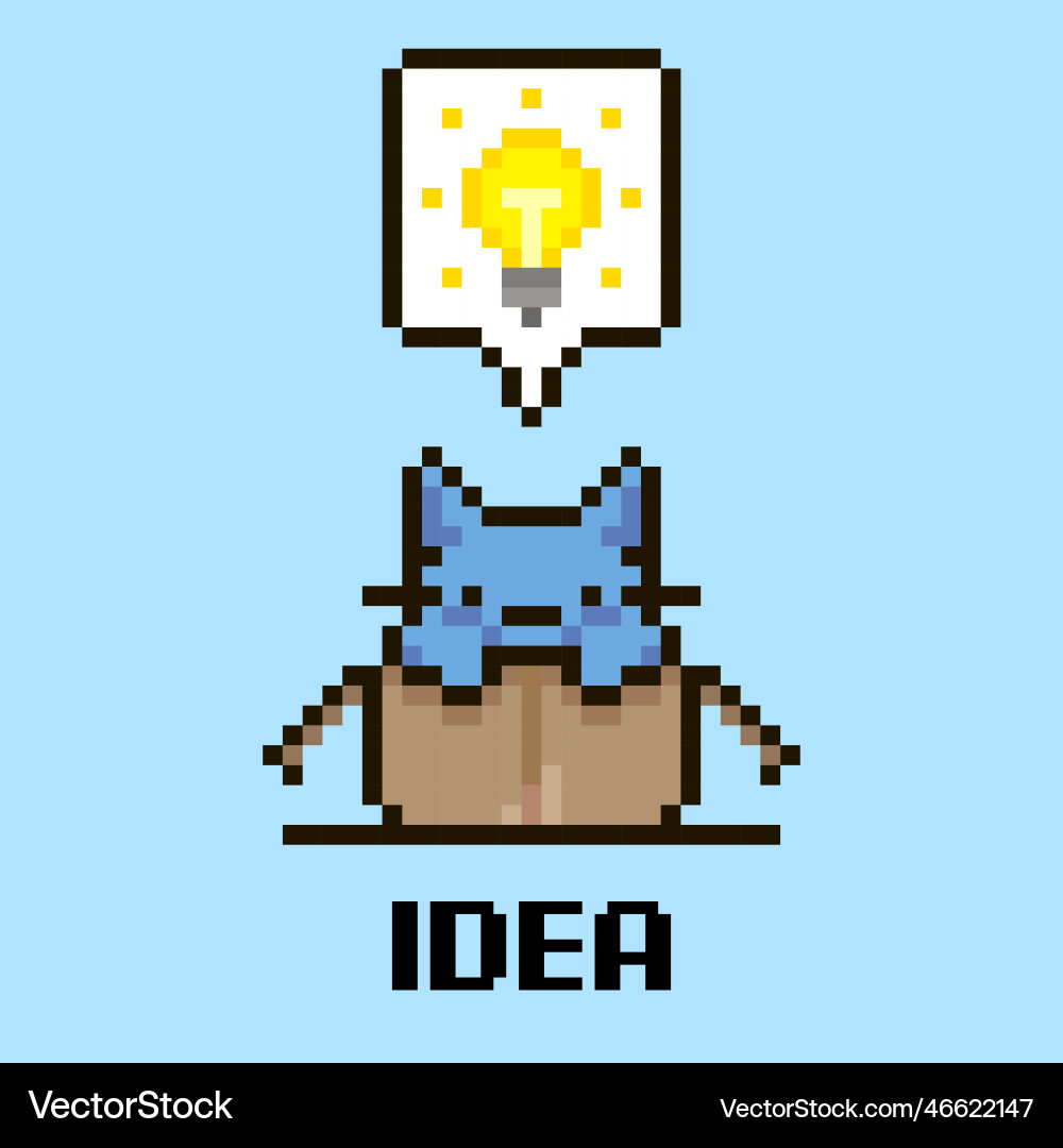 Kitten sitting in an open cardboard box Vector Image