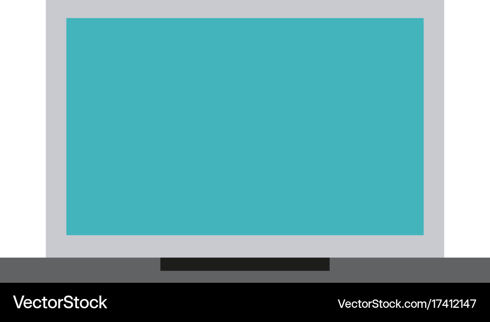 Laptop computer frontview icon image vector image