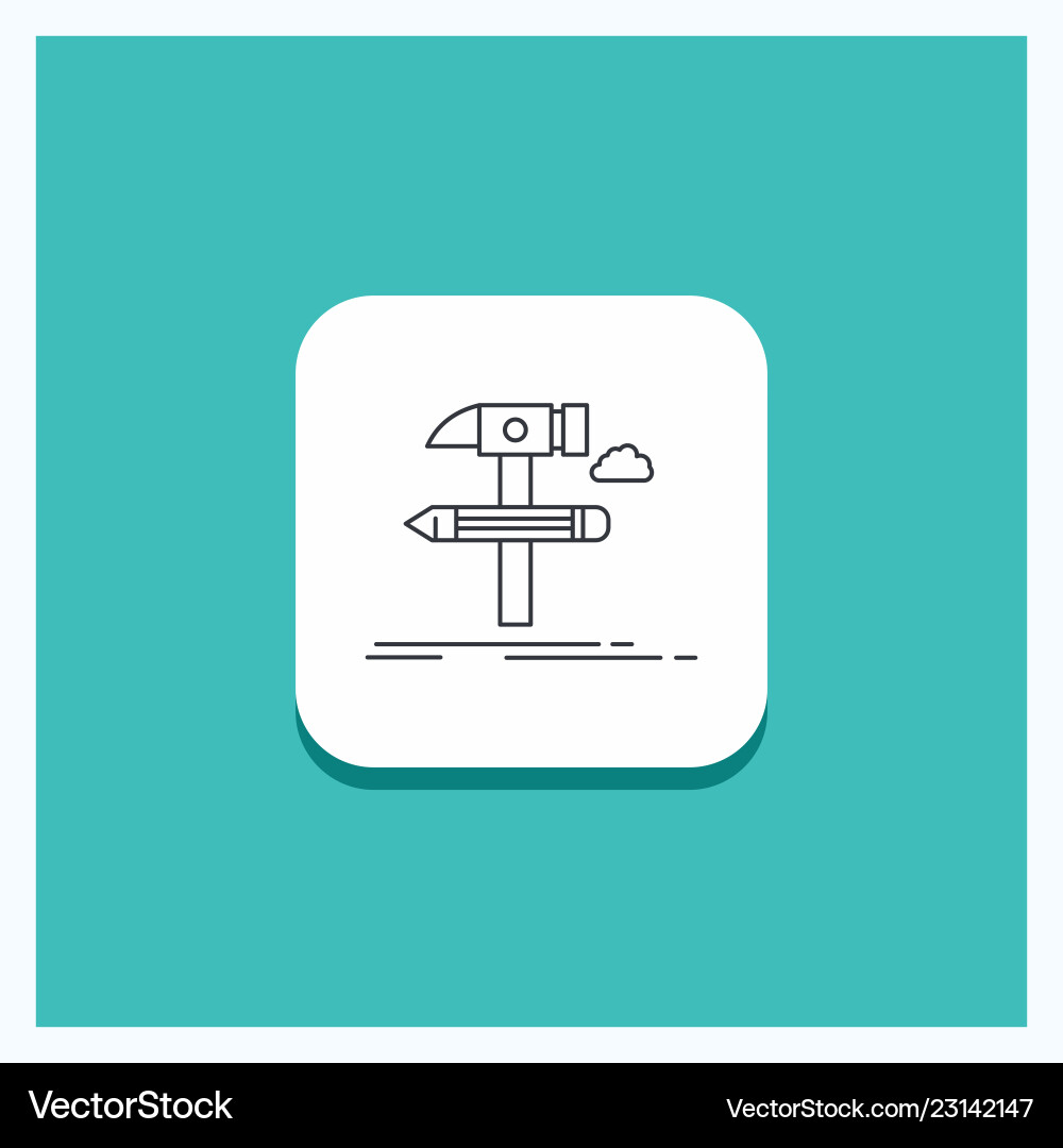 Round button for build design develop tool tools Round button for build design develop tool tools vector image