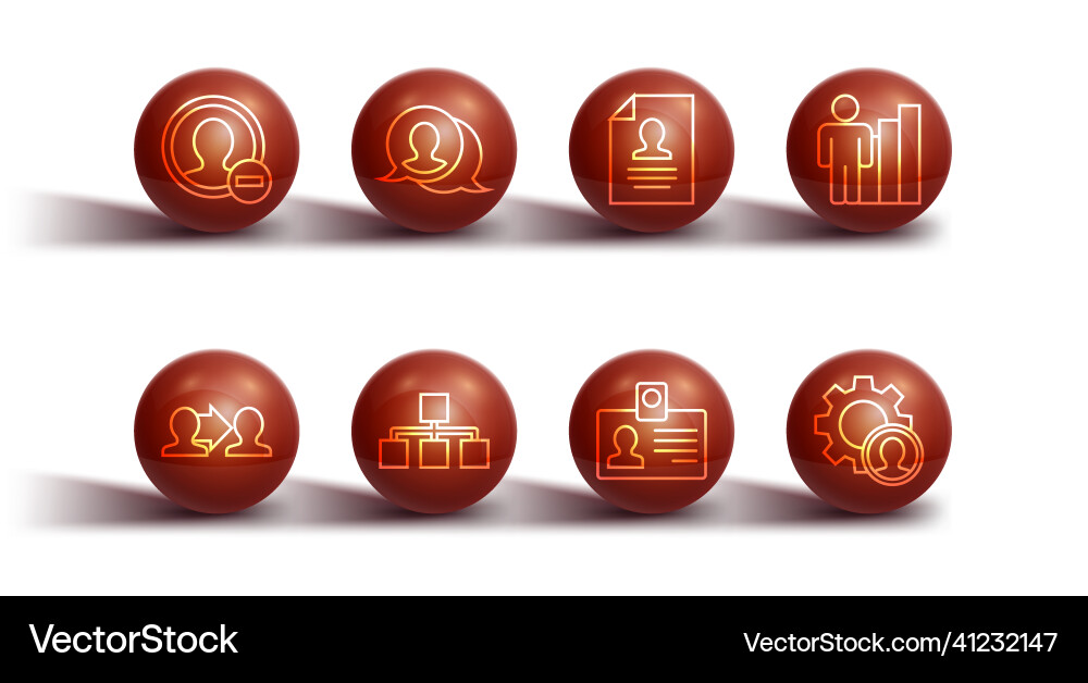Set line create account screen project team base Set line create account screen project team base vector image