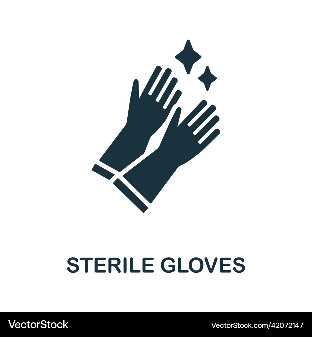 Sterile gloves icon simple element from Sterile gloves icon simple element from vector image