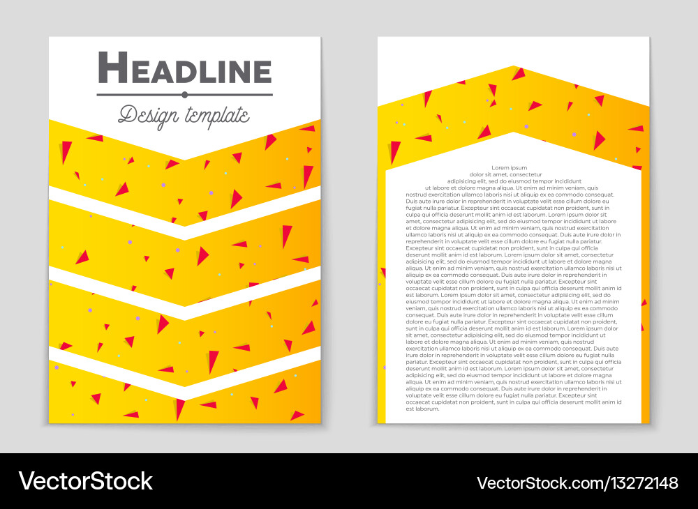 Abstract layout background set for art Vector Image