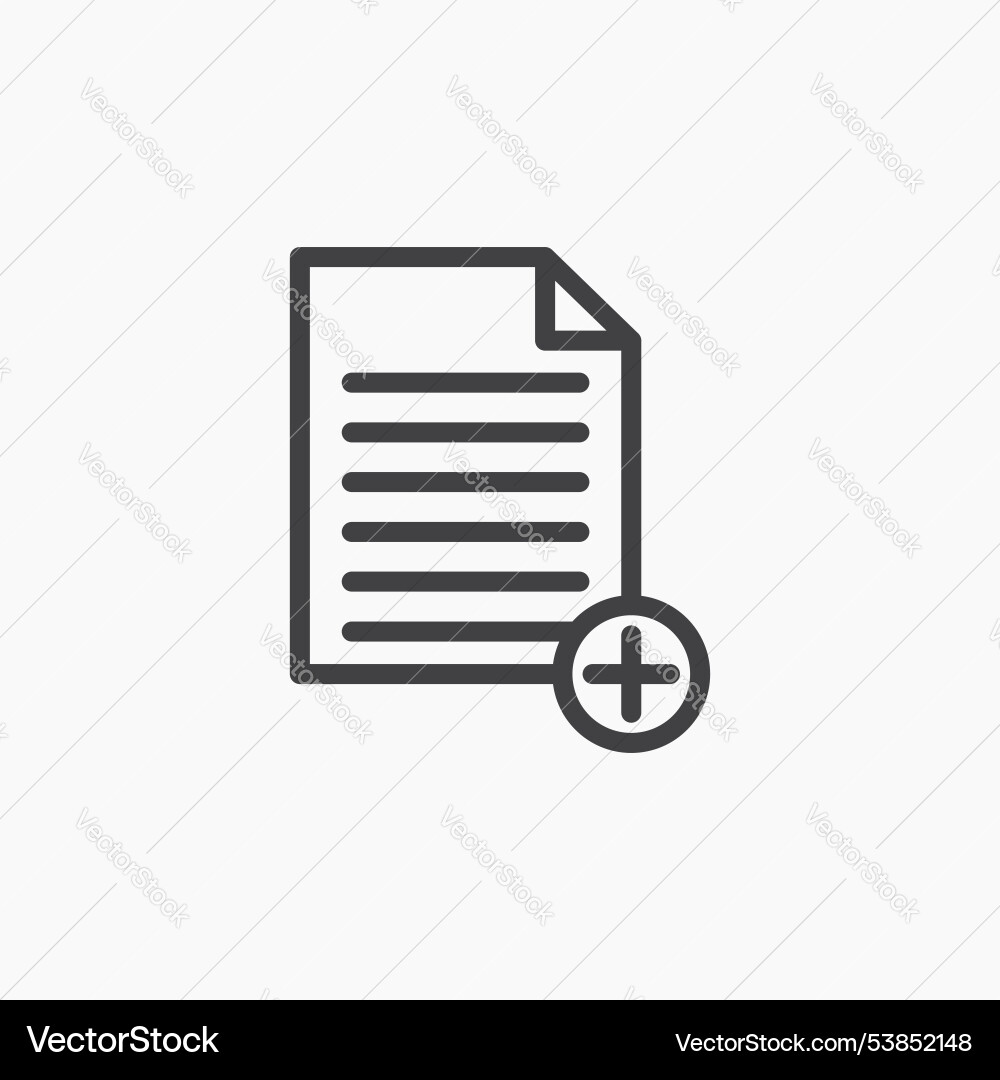 Add document icon set vector image