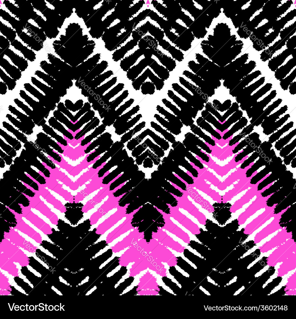 Bold Multicolor Zigzag Pattern vector image