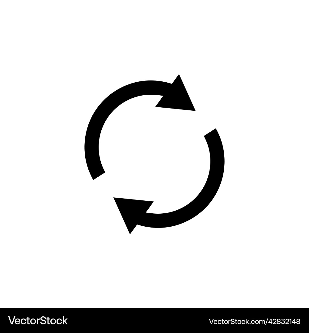 Circle arrow icon suitable for refresh Circle arrow icon suitable for refresh vector image