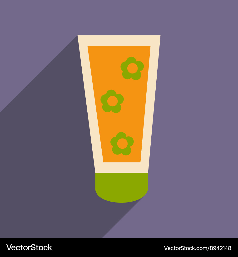 Flat with shadow icon and mobile application face vector image