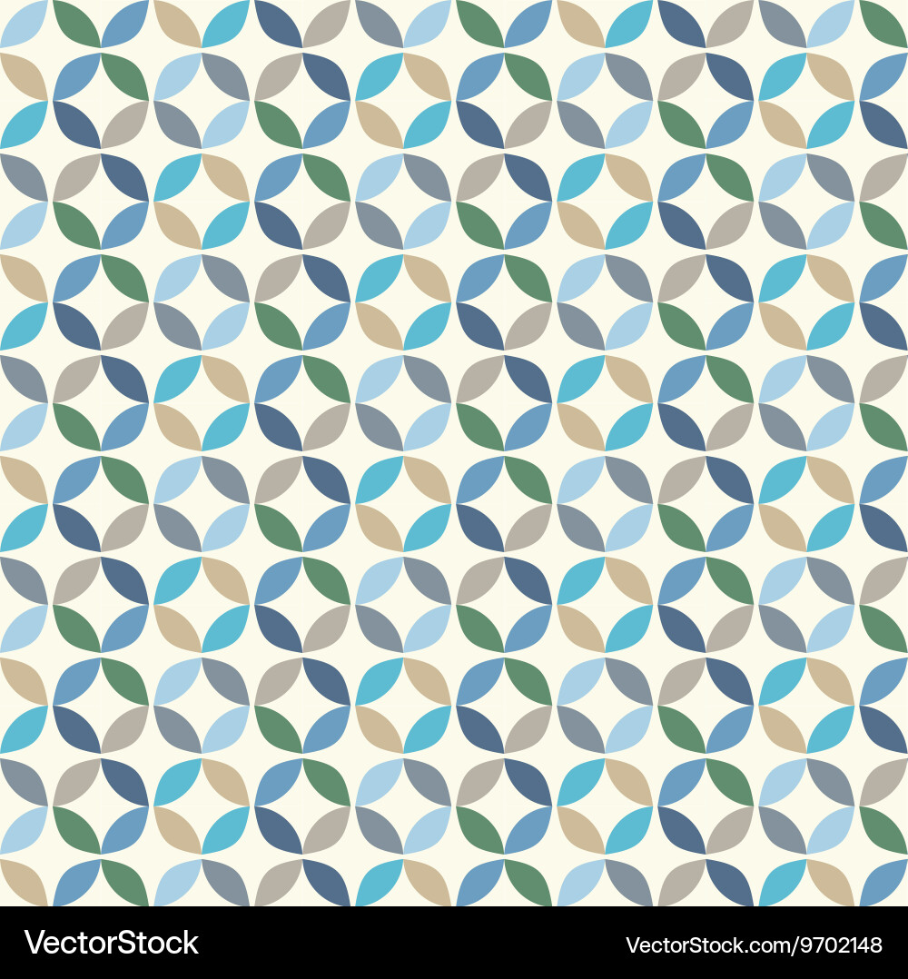 Geometric circle pattern background vector image