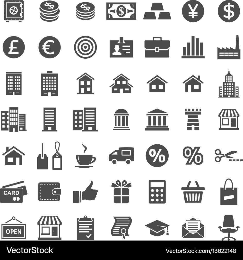 Icon set for website and app vector image