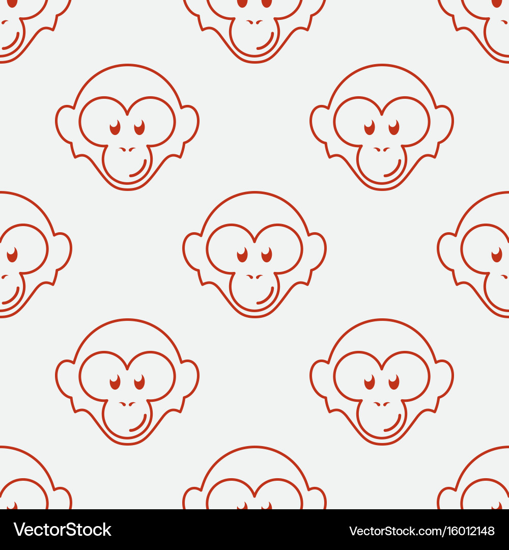 Monkey seamless pattern Vector Image