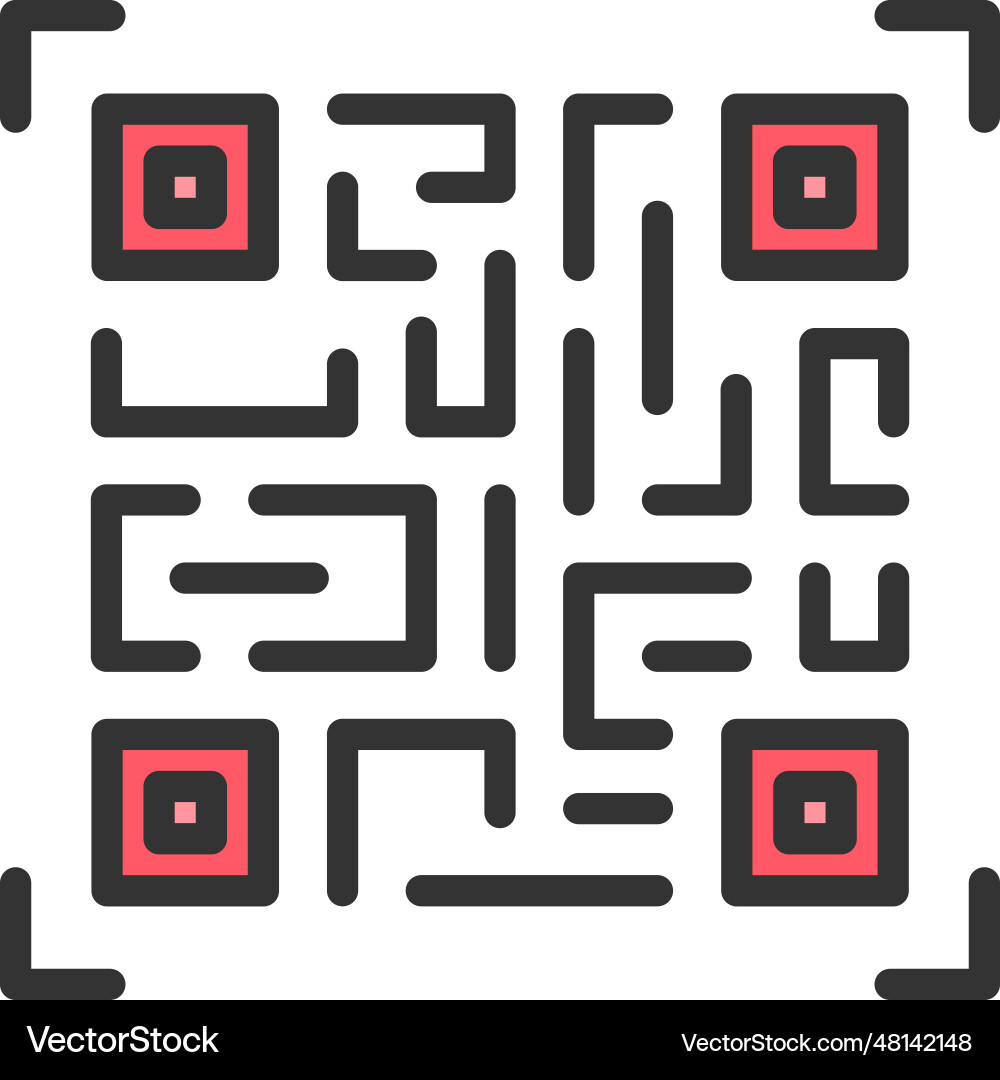 Qr code icon image Vector Image
