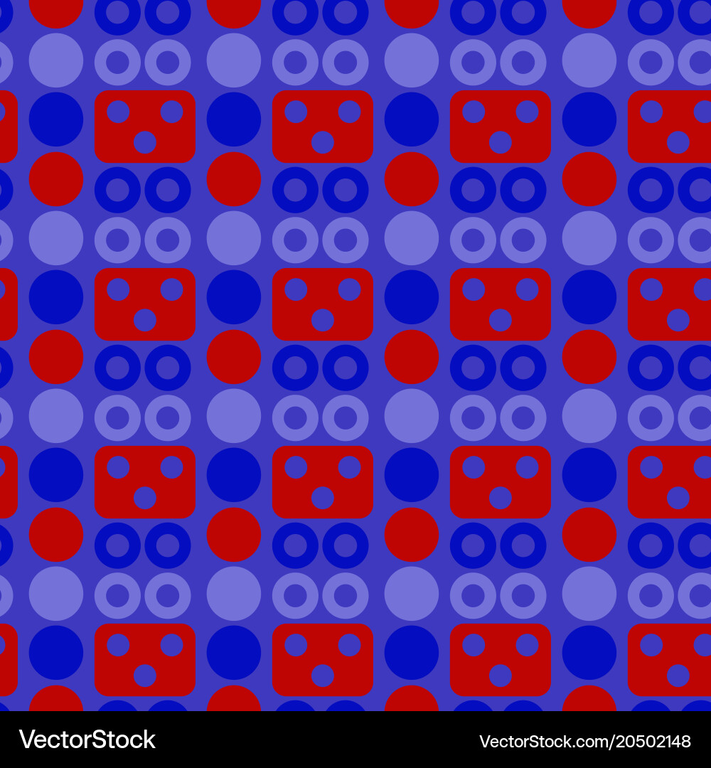 Robot face seamless pattern vector image