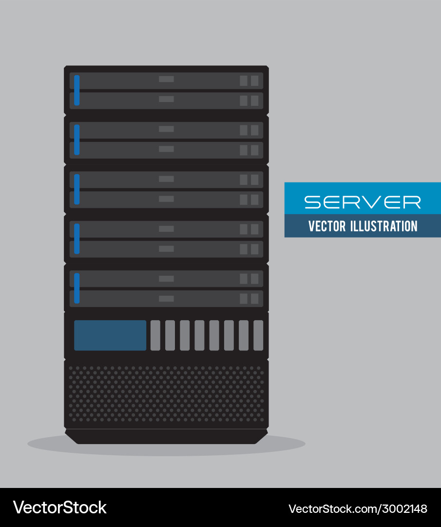 Server Technology Concept Royalty Free Vector Image