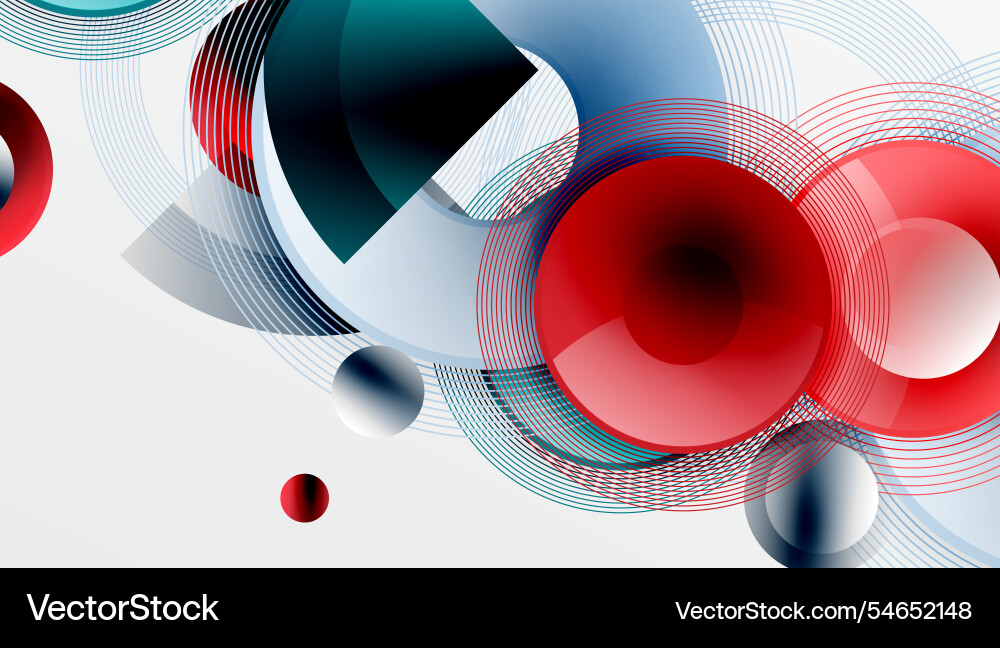 Sleek with overlapping circles in vibrant Sleek with overlapping circles in vibrant Vector Image