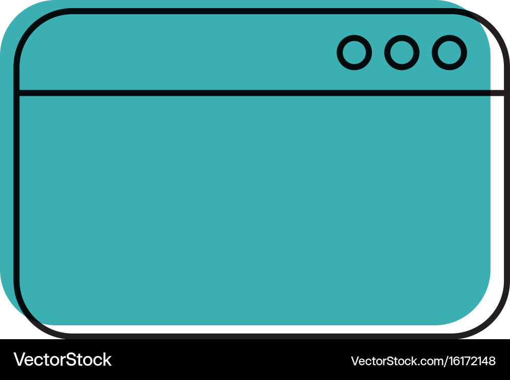 Template webpage isolated icon Vector Image