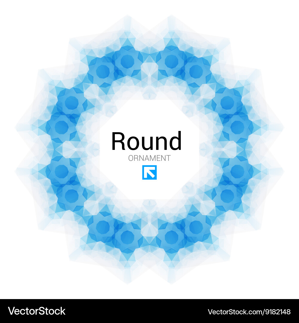Triangle pattern background kaleidoscope vector image