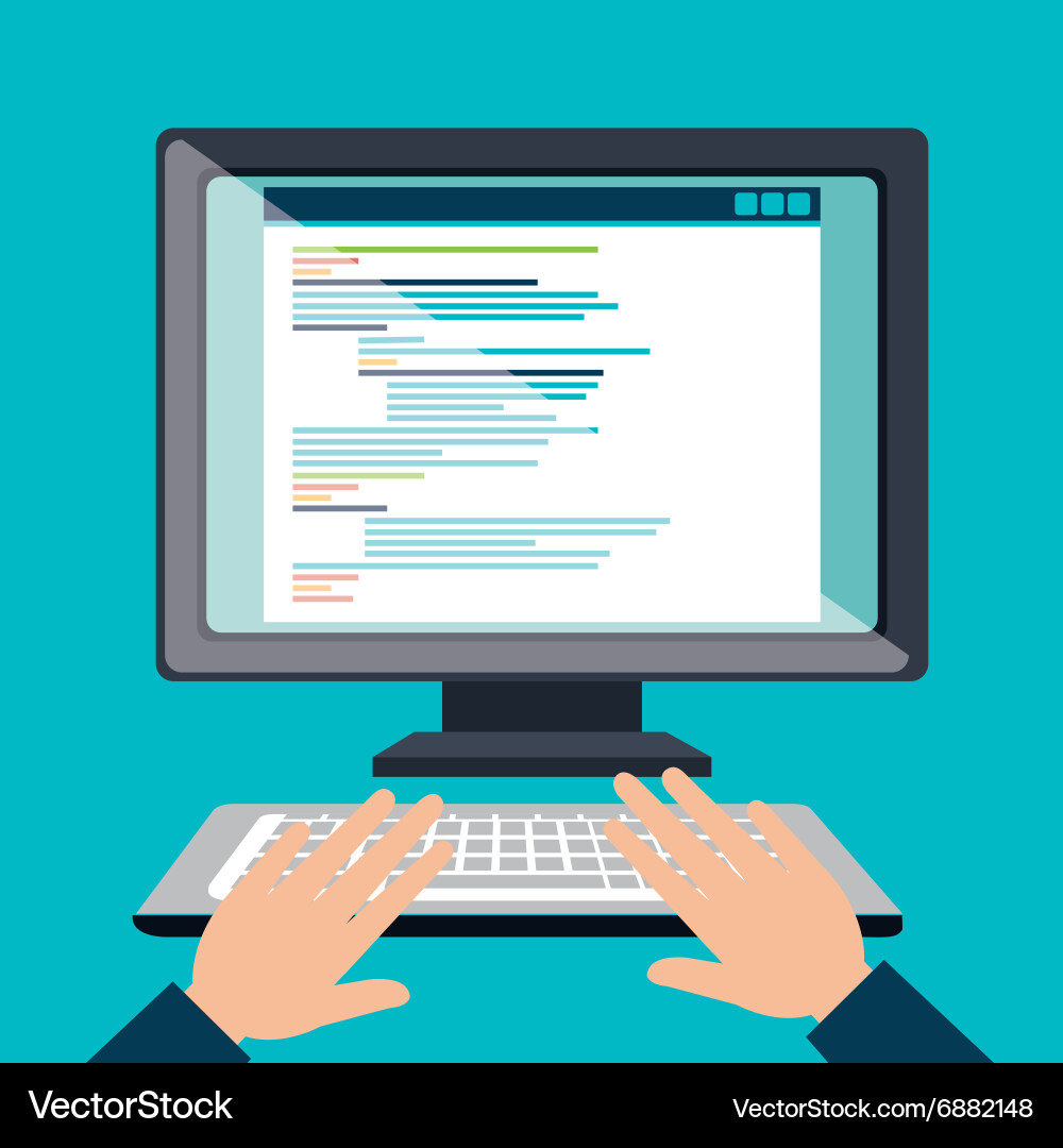 Web design development vector image