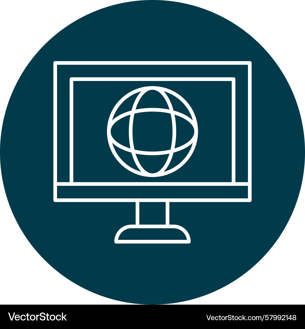 Website line multi circle Vector Image