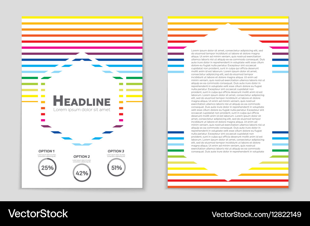 Abstract layout background set for art Vector Image