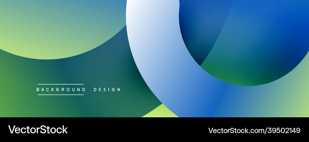Abstract overlapping lines and circles geometric vector image