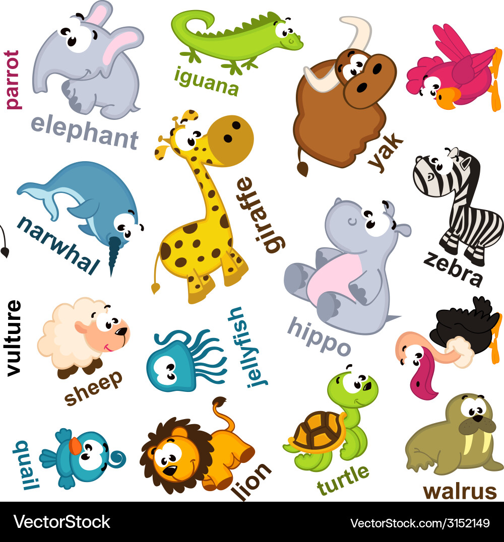 Animal Pattern - Cute Wildlife vector image
